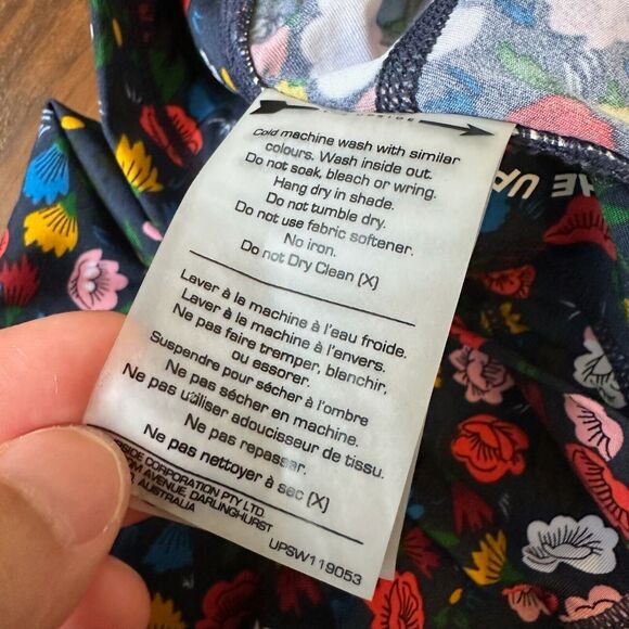 THE UPSIDE Royal Garden Midi Pant in Navy Multi Floral Print - Picture 10 of 13